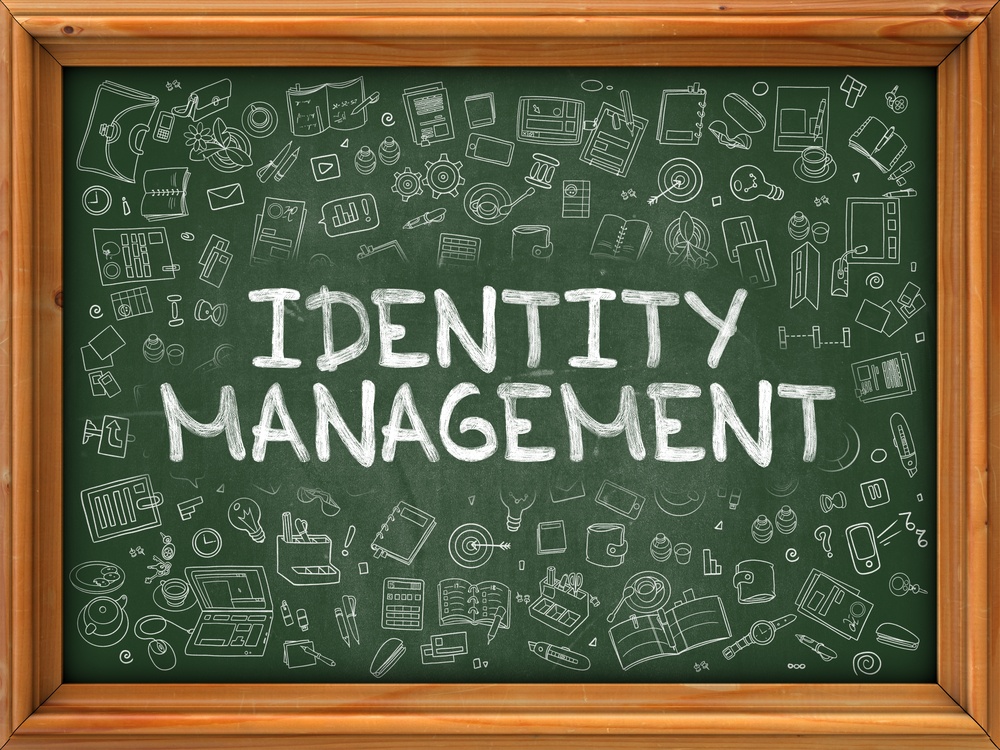 AMS SSO standards represented by an identity management chalk illustration